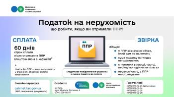 Податок на нерухомість. Що робити, якщо ви отримали ППР?