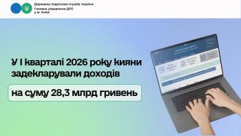 У І кварталі 2026 року кияни задекларували доходів на суму 28,3 млрд гривень  