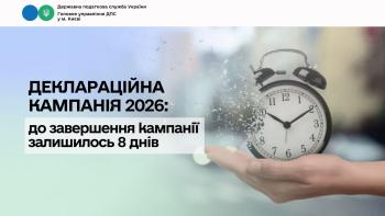 Деклараційна кампанія 2026: до завершення кампанії залишилося 8 днів